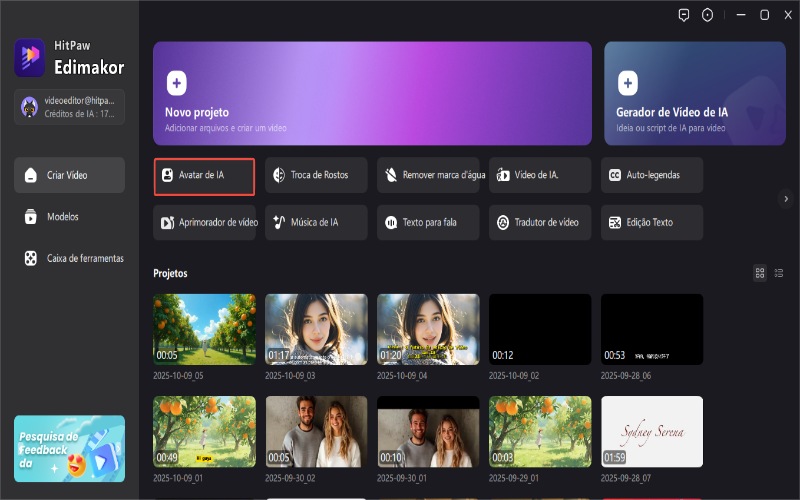 edimakor ai falando foto passo 1