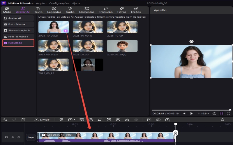 edimakor ai falando foto passo 3