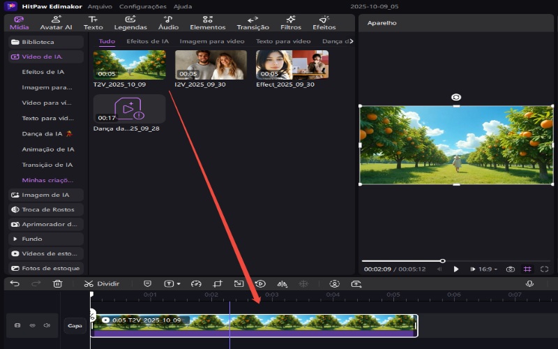 guia de conversão de texto em vídeo do edimakor 3