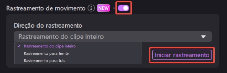 rastreamento de movimento