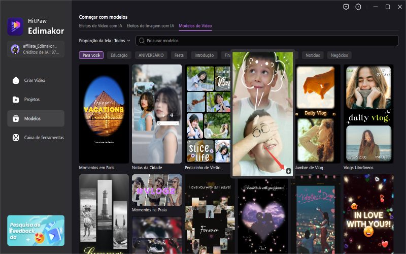 Baixe modelos gratuitamente