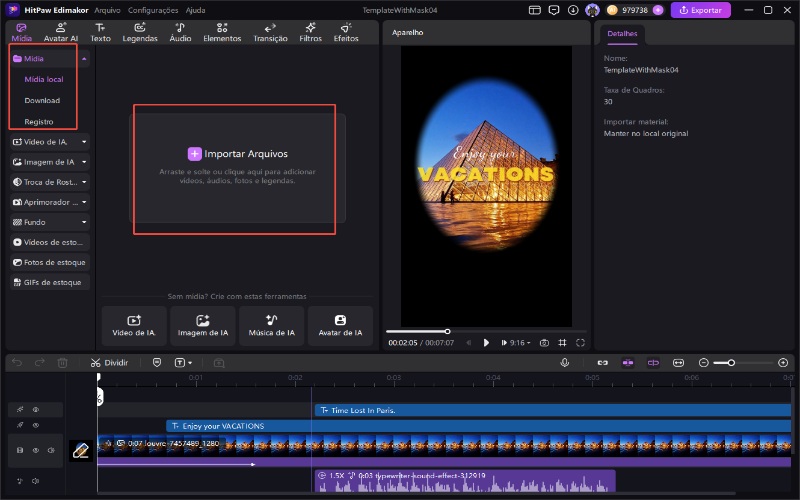 importar videoclipes