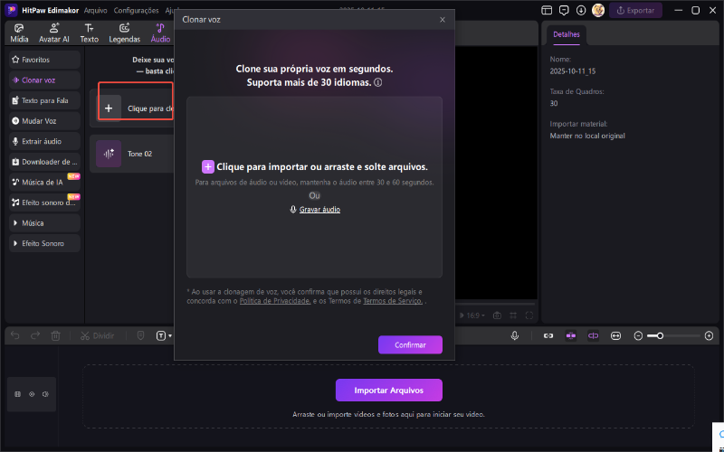 clone de voz de IA Edimakor