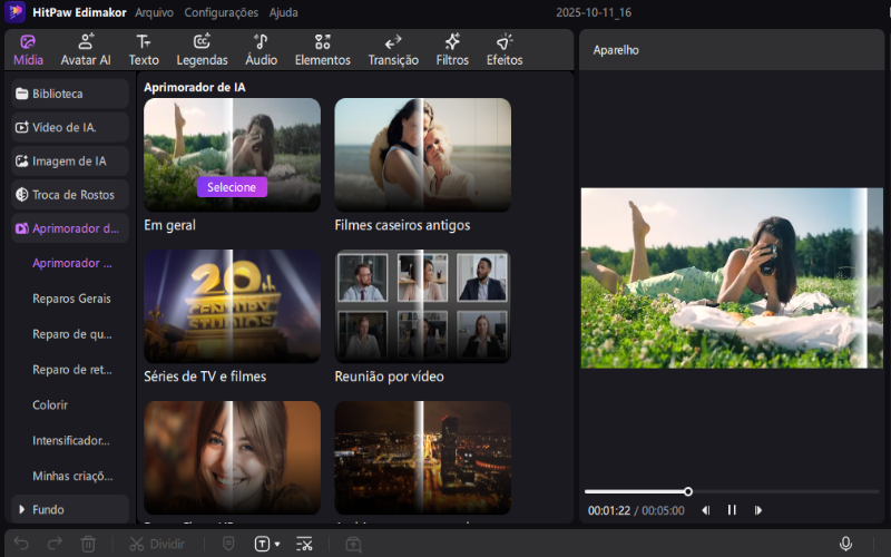 como usar o intensificador de vídeo edimakor ai
