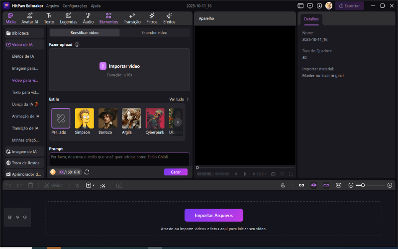 como usar o edimakor ai vídeo para vídeo