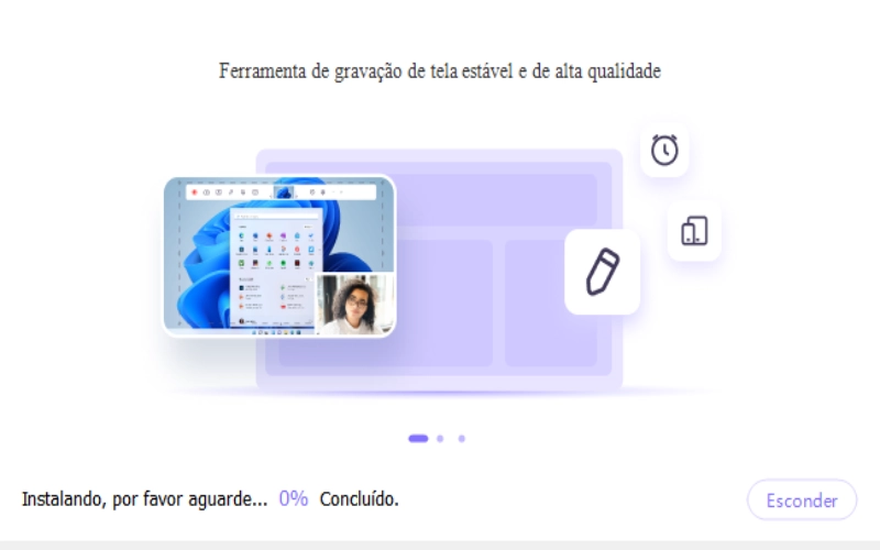 Instalando o gravador de tela edimakor