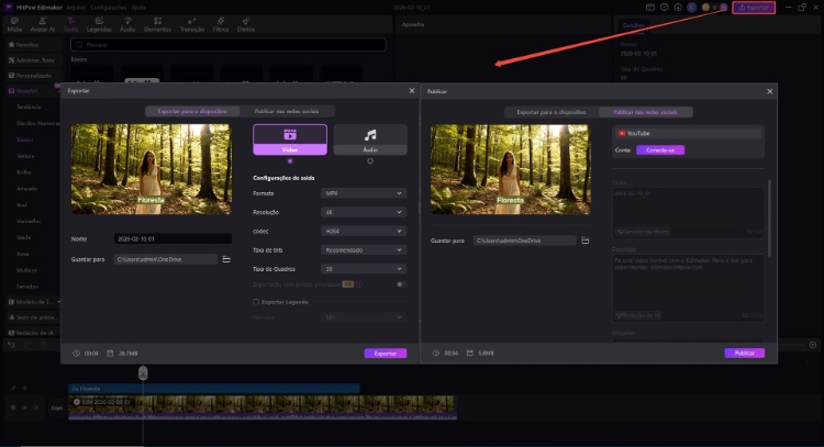 editar e personalizar texto