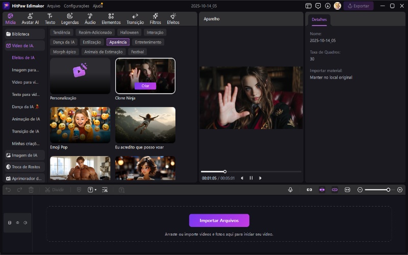 criador de vídeos do TikTok Passo 2
