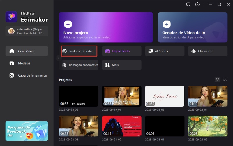 traduzir vídeos Passo 1