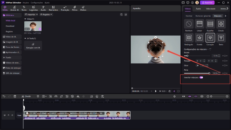 guia de mascaramento de vídeo edimakor 3