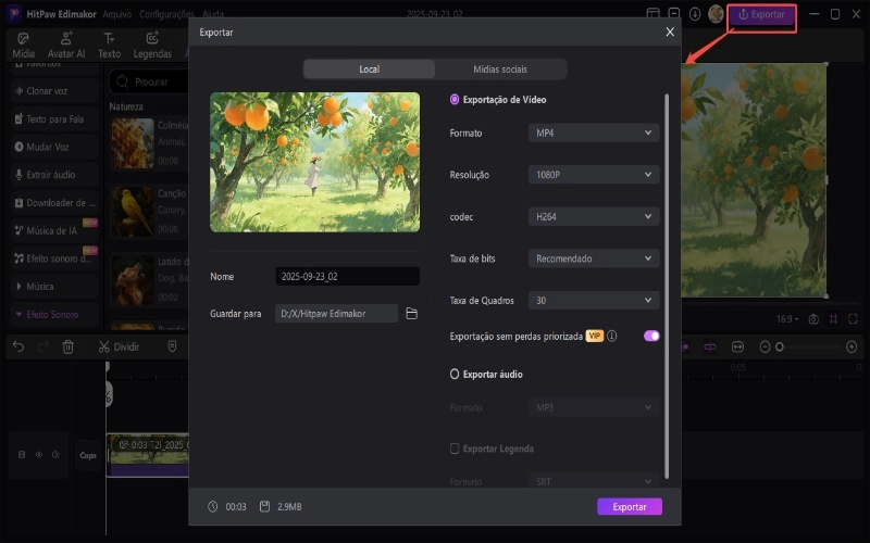 exportação de imagem ia