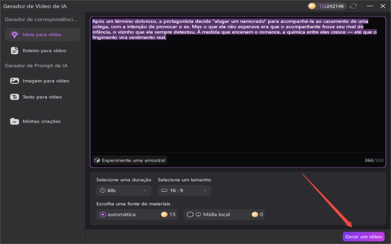 gerador de vídeo AI hitpaw edimakor