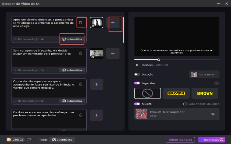 hitpaw edimakor Geração de Vídeo com IA - Editar Vídeos Adicionados