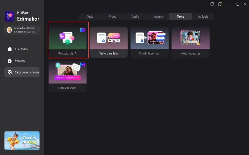 redação publicitária com IA