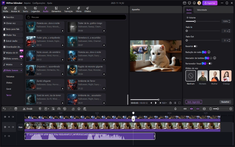 visualizador de áudio
