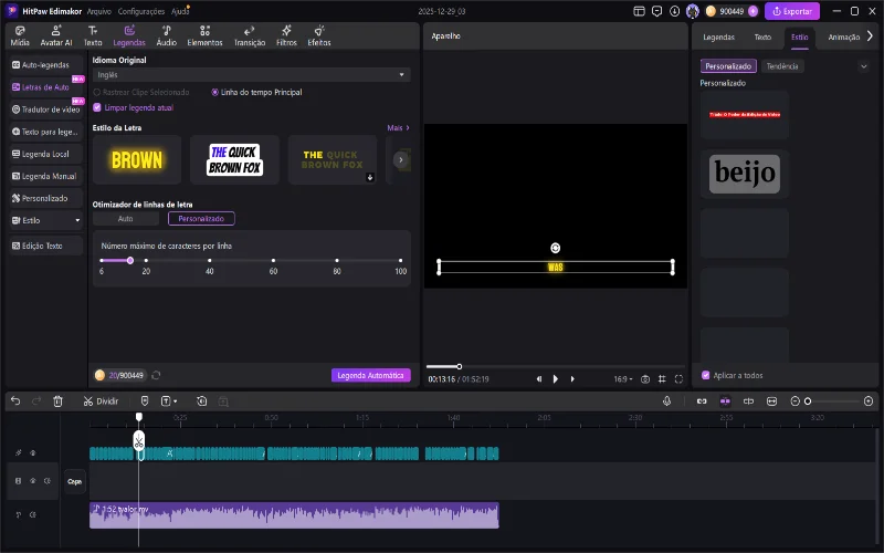 how to use edimakor ai auto lyric