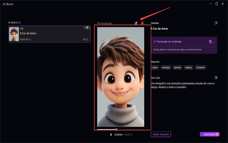 prévia dos curtas publicada