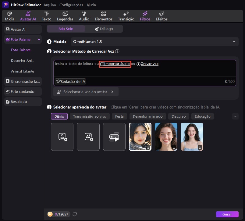 foto falante edimakor - áudio local