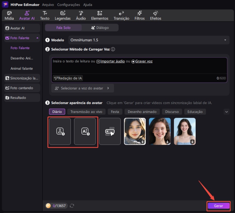 foto falante edimakor - gerar