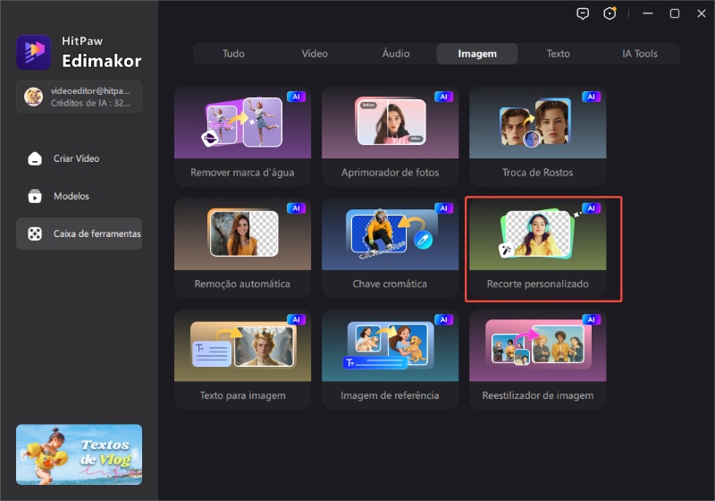 caixa de ferramentas recortada personalizada