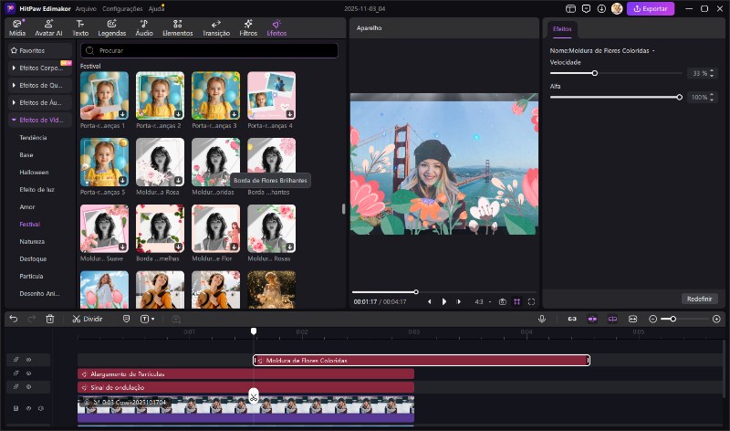 Personalize os efeitos para as imagens de recorte de fotos com IA.