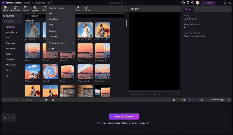 ajuda e orientação
