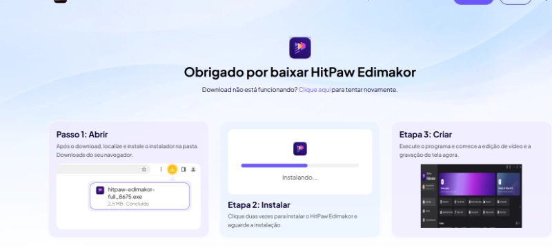 HitPaw Edimakor agradece o download