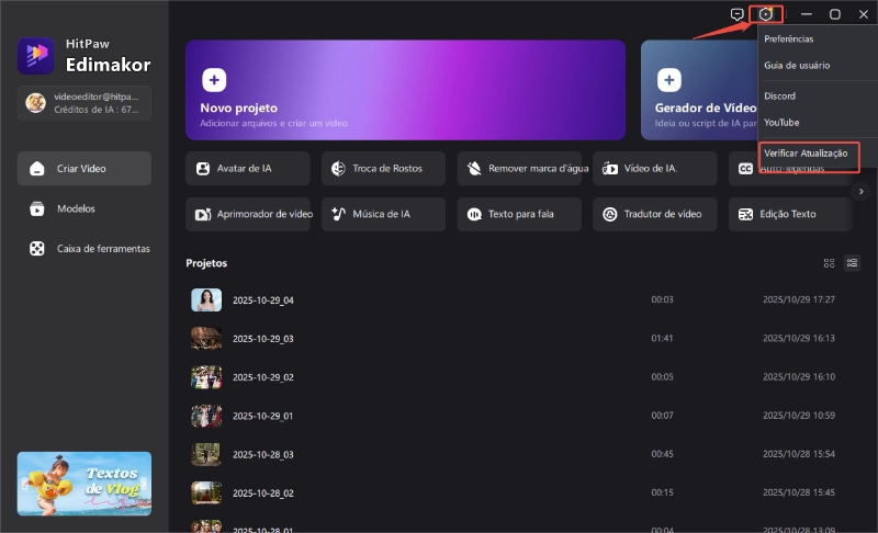 Atualização Edimakor