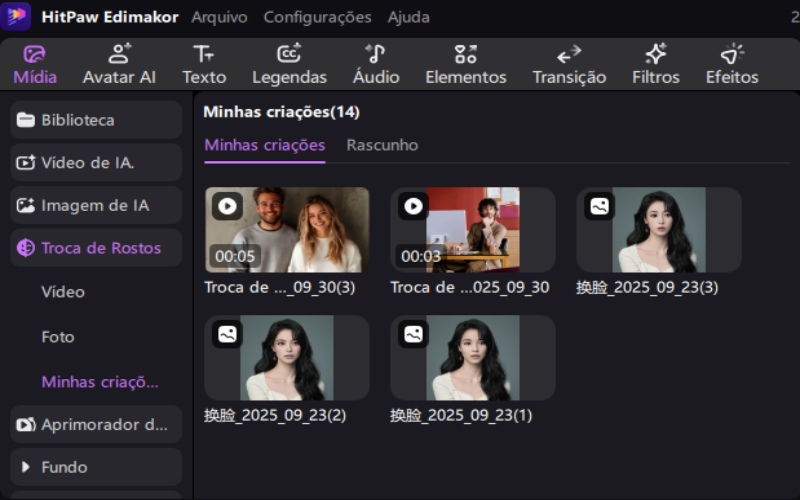 Arquivo de vídeo gerado