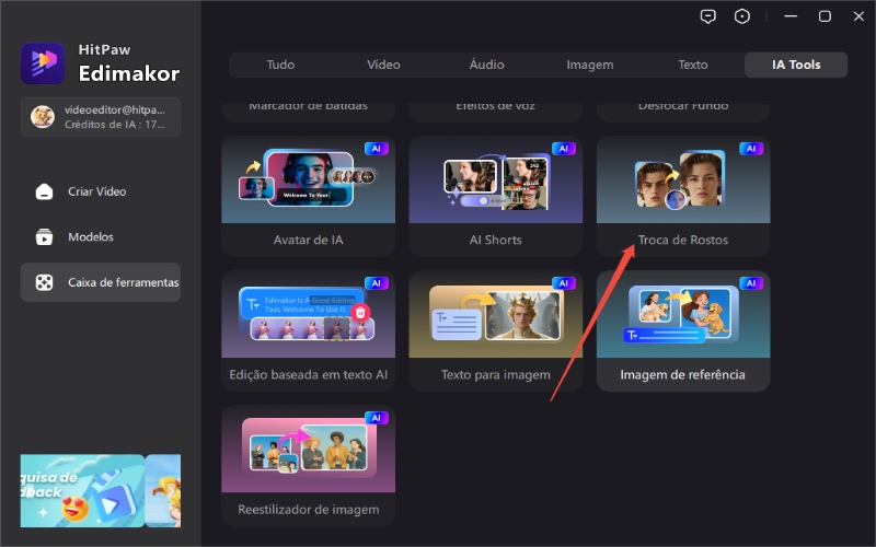 Ferramentas de IA para síntese facial