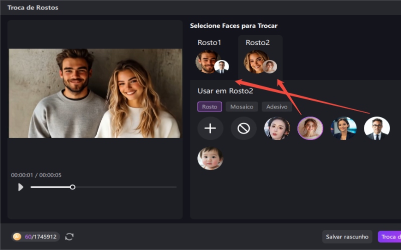 Troca de rosto Troca de rosto