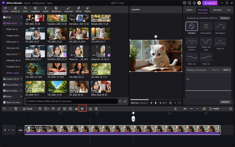 vídeo em imagem congelada
