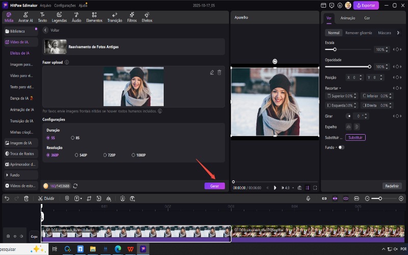 imagem edimakor para vídeo - gerar