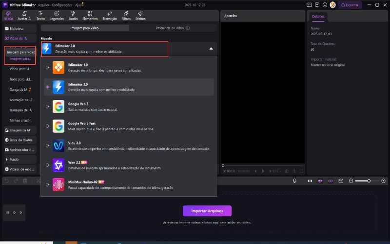 edimakor imagem para vídeo - modelo de imagem para vídeo