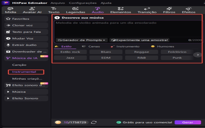 música instrumental