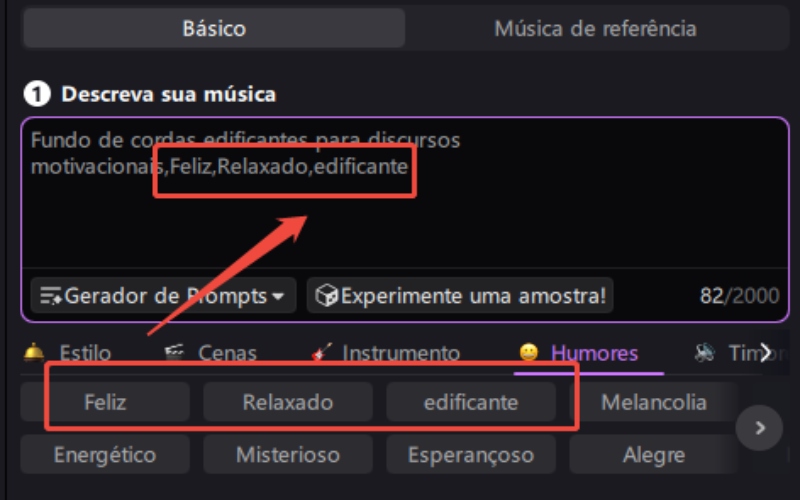 texto para música - ajuste fino