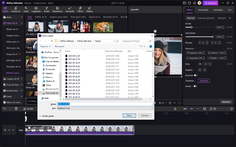 atalho de salvamento personalizado