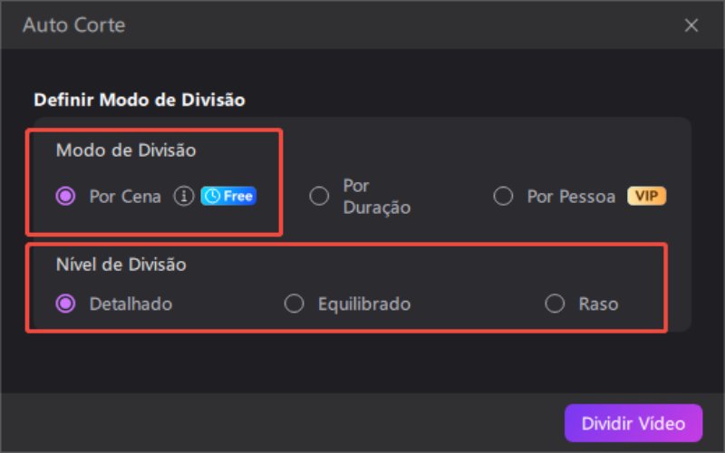 Corte de vídeo inteligente com IA