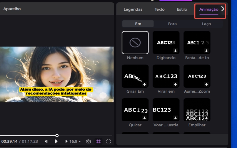 hitpaw edimakor tradutor automático de legendas - personalize a animação das legendas