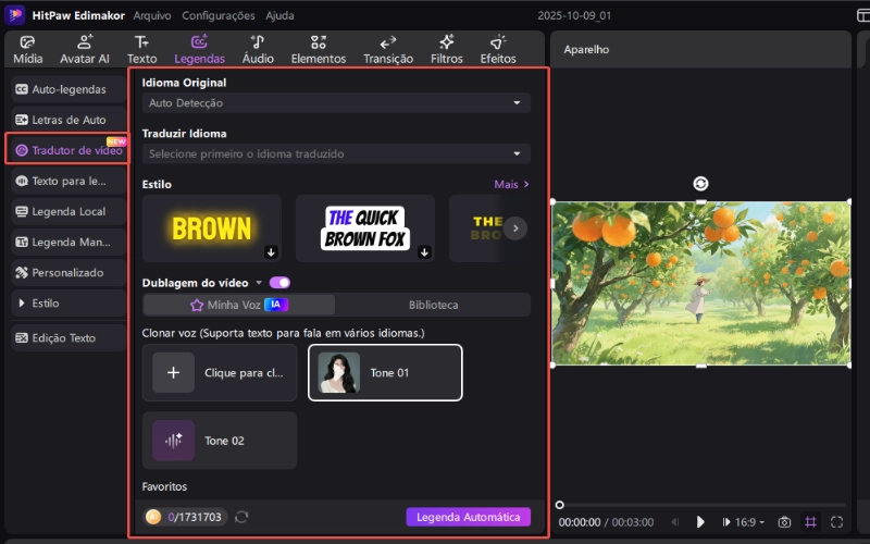 hitpaw edimakor tradutor automático de legendas - legendagem automática