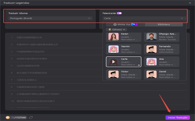 hitpaw edimakor tradutor automático de legendas - legendas dubladas