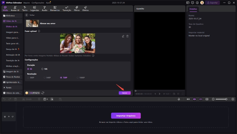 criação de vídeo com IA