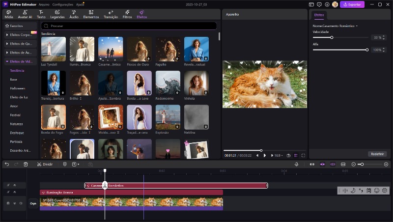 efeitos básicos de vídeo