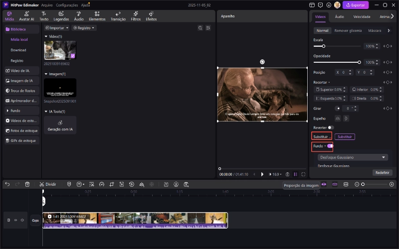 Guia do estabilizador de vídeo Hitpaw Edimakor 2