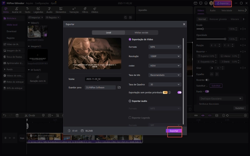 Guia do estabilizador de vídeo Hitpaw Edimakor 3
