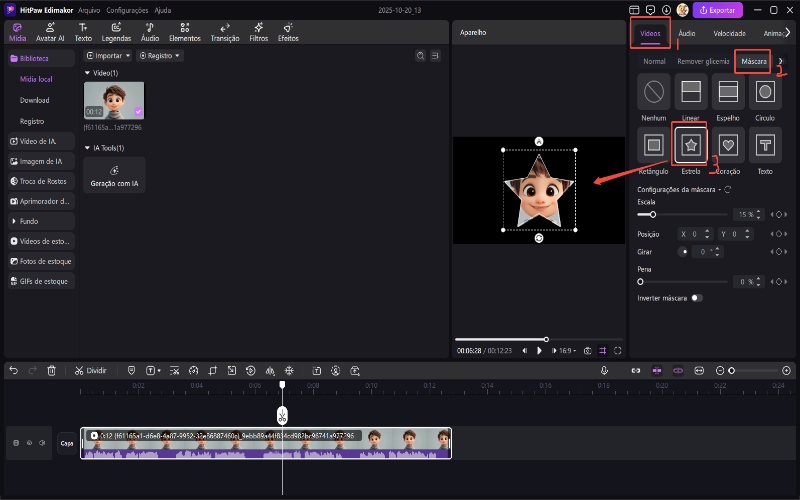 edimakor video masking add a mask