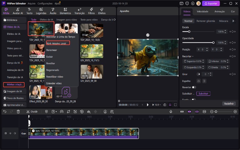 minhas criações animação de vídeo para vídeo