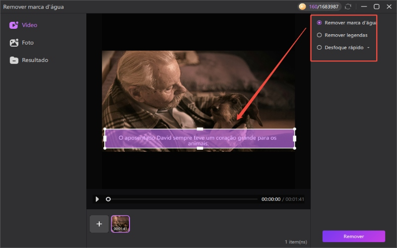 Remover marcas d'água de vídeos